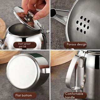 580Ml Stainless Steel Teapot Coffee Pot Kettle with Filtering Holes (4)