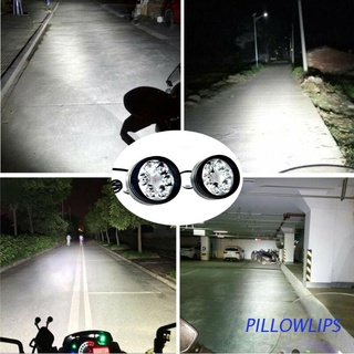 Almohadas Faros De Motocicleta Antiniebla Luces De Conducción 6LED Punto De Trabajo Luz Foco