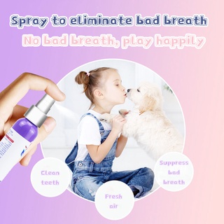 yupdia.co 1 Bottle Pet Odor Eliminator Spray Portable Clean Teeth Fresh Breath Professional Odor Stain Eliminator for Dog