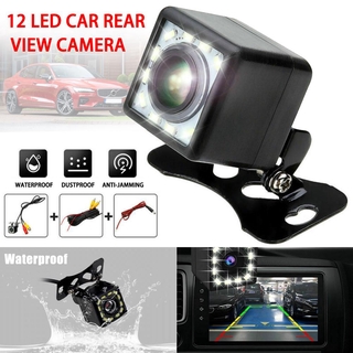 12 LED HD visión nocturna coche cámara de visión trasera 170 gran ángulo de marcha atrás cámara de estacionamiento impermeable CCD LED Auto copia de seguridad Monitor cámara
