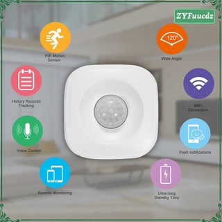 sensor pir de movimiento wifi inalámbrico para tuya smart life app ifttt