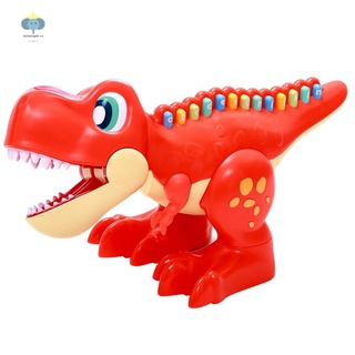dinosaurio bebé juguetes musicales, desarrollo educativo temprano con luz y abc para niños pequeños juguetes tyrannosaurus juguete de aprendizaje