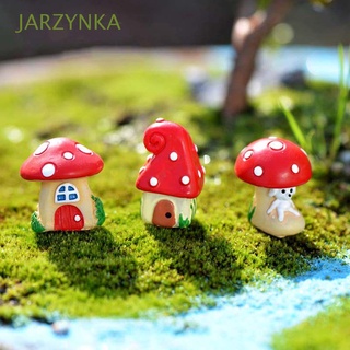 JARZYNKA Cute Micro Landscape Resin Bonsai Decoration Miniature Figurine Office Small Craft Mushroom House Miniature Handmade Fairy Garden Ornament/Multicolor