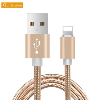 -1M Cable cargador USB de nailon trenzado Cable de carga de datos de sincronización de Cable para iPhone