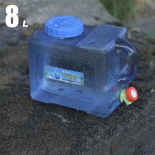 5/8l coche portátil portátil contenedor de agua cubo con grifo de viaje camping cuadrado barril de plástico cubo de almacenamiento (6)