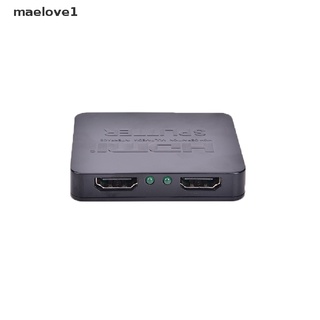 [maelove1] full hd 4k hdmi divisor 1x2 2 puertos repetidor amplificador hub 3d 1080p 1 en 2 out [maelove1]