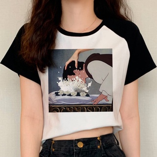 Blanco Nieve t-shirt Ropa De Las Mujeres Japonesa grunge tumblr Camiseta harajuku