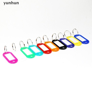 yunhun 30pcs Multicolor Keychain Key ID Label Tags Hotel Number Classification Card .