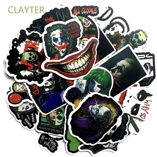 CLAYTER 50Pcs/Lot Character Graffiti Stickers Waterproof Stationery Sticker The Joker Anime Stickers Laptop Notebook For Car Guitar Multi Use Skateboard DIY Toy Stickers Poster