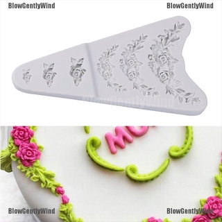 BlowGentlyWind Sugarcraft - molde de silicona para fondant, diseño de flores (1)