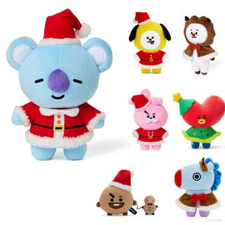 kpop bts bt21 feliz navidad muñecas de peluche juguetes de peluche para niños decoración del hogar regalo para novia tiro almohada cojín recomendar