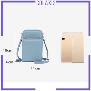 [COLAXI2] Bolso de teléfono con pantalla táctil para mujer, 3 cremalleras, para la mayoría de los teléfonos (7)