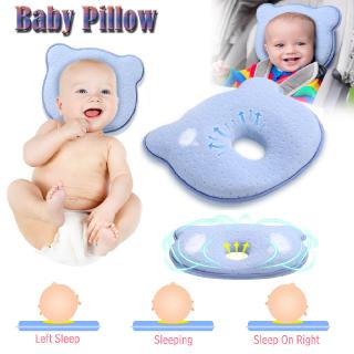 bebé recién nacido bebé almohada de espuma viscoelástica posicionador prevenir cabeza plana anti rollo