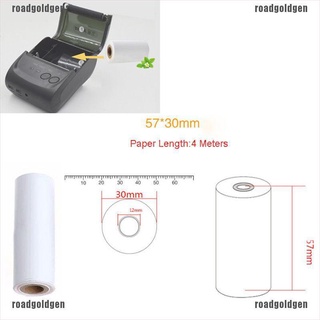 roco 5pcs 57x30mm rollo de papel de recibo térmico para móvil pos 58 mm impresora térmica lote 210824