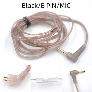 KZ ZSX ZST ZSN ZS10 Pro ZSN Pro auriculares Cable de micrófono de 2 pines Cable de actualización de auriculares Cable Original E10 (1)