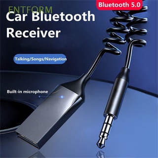 ENTFORM Professional Bluetooth Aux Adapter Audio Aux Adapter Bluetooth 5.0 Receiver Transmitter Wireless Handsfree Car Music Headphone 3.5mm Jack Car Speaker 2 In 1