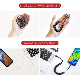 【Auricular Bluetooth】 Essager Micro USB Cable Fast Charging Spring Microusb For Xiaomi Samsung Wire Cord wildee.co (3)