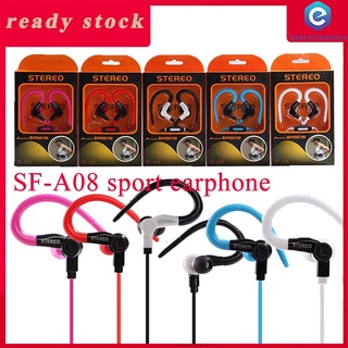 cable deportivo estéreo universal gancho de oreja auriculares con micrófono 5 colores cómodo audifonos