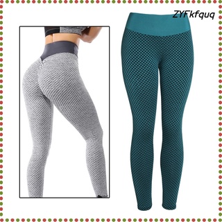 Women Anti Cellulite Leggings Textured Yoga Pants Running Gym Activewear