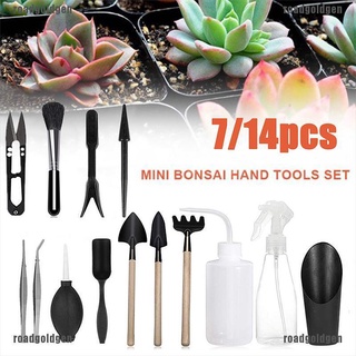 roco 7/14pcs mini herramientas de jardín suculentas kit de plantación accesorios de jardinería riego 210824