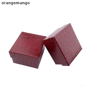 orangemango cocodrilo lines noble durable presente caja de regalo caso para pulsera joyería reloj co