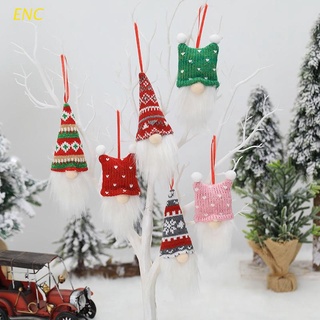 enc 6 piezas decoración de muñecas sin cara de navidad gnome sueco tomte juguete colgante árbol