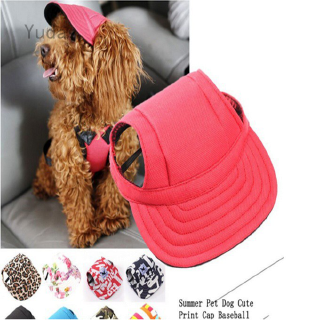 nuevo sombrero de verano con estampado de perro pequeño para perros pequeños/gorra de verano para perros pequeños (1)