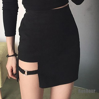 [Rushour] falda Sexy Irregular De Cintura Alta Para verano Para mujeres (1)