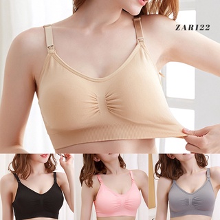 [ZAR] Sexy Women Breathable Wireless Seamless Solid Color Padded Bra Push Up Underwear