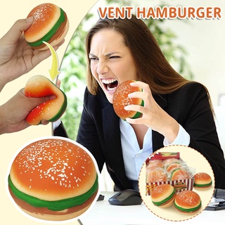 Creative Hamburger Bola Transpirable Descompresión Juguetes Hombres Y Mujeres De 50ml