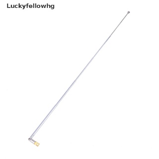 [luckyfellowhg] antena telescópica de acero inoxidable am fm de 37 cm 5 secciones [caliente]