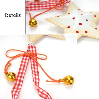 decoraciones navideñas para el hogar vintage metal navidad estrella con campana de oro pequeño árbol decoración adorno hecho a (5)