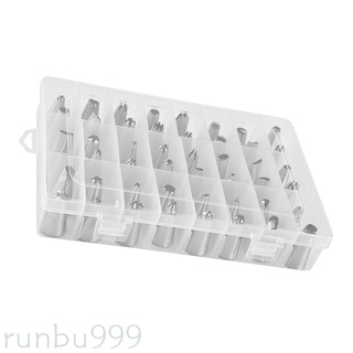 [Runbu999] 48 unids/Set de puntas de glaseado juego de boquillas para cupcakes, galletas, crema, Puffs, juego de herramientas de hornear (5)