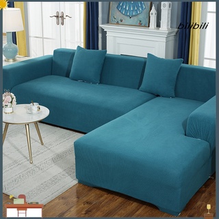 bilibili 1 Set Sofa Cover Thicken Scratch Resistant Solid Color Detachable Sofa Protector for Home