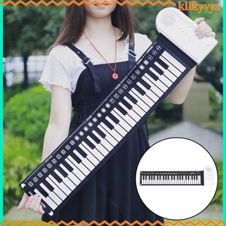 Kllkyvys Teclado electrónico flexible De silicón Piano con cuerno electrónico Organ