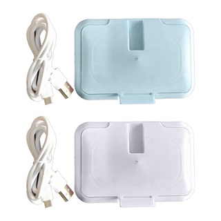 Cl [READY STOCK] USB Baby Wipes Heater Thermal Warm Wet Towel Dispenser Napkin Heating Box Cover (1)