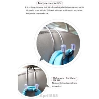 Organizador multifuncional portátil de almacenamiento de comestibles Universal Fit reposacabezas perchas Auto asiento trasero coche ganchos (1)