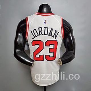 ❤Nba baloncesto Jordan Camisa #23 Jersey/camiseta de Nba blanca 23 Chicago Bulls RBbn (2)