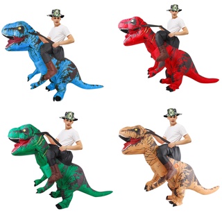 Adulto Paseo En T-REX Inflable Dinosaurio Disfraces Fiesta Cosplay Disfraz De Lujo De Navidad De halloween Para