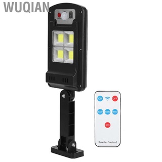 wuqian led solar luz de calle montada en la pared 3 modos sensor de movimiento control remoto ligh
