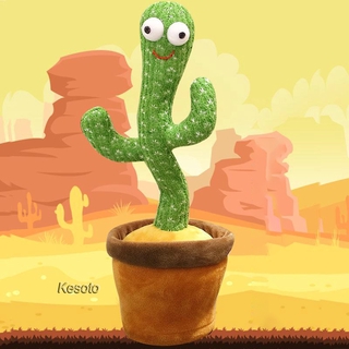 [KESOTO] juguete de peluche de Cactus electrónico bailarín con canción y baile (4)