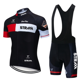 strava Ropa Ciclismo Cycling Jersey Clothes Bib Shorts Set Gel Pad Mountain Cycling Clothing Suits Outdoor Mtb Bike Wear 2021