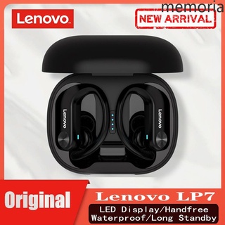lenovo lp7 bluetooth 5.0 tws auriculares inalámbricos verdaderos con micrófono dual memorial