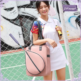 bolsa de hombro grande para raqueta de tenis con cremallera para raqueta de squash