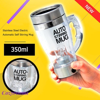 (Cozyrooms) 350 ml de acero inoxidable eléctrico automático automático taza de café leche taza
