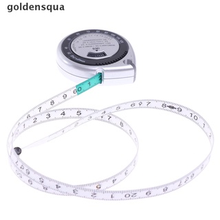 [goldensqua] cinta métrica de masa corporal con calculadora del imc - prueba de grasa muscular para bajar de peso de fitness [goldensqua]