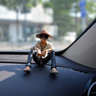 Back2life modelo muñeca figura de acción PVC figura juguetes Monkey D Luffy con sofá decoración del hogar para coche 13cm figura (6)