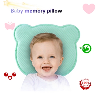 Oso memoria de algodón transpirable bebé moldeando almohada de lactancia prevenir cabeza plana apoyo para dormir Anakku Bantal lindo