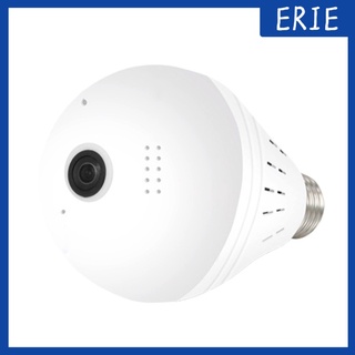 [Eris] Foco de luz LED panorámica con ojo de pez HD WiFi 360 cámara espía IP Cam