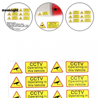 Calcomanía Mo De advertencia De Papel De funcionamiento en vehículo adhesivo De advertencia 90x30mm autoadhesivo Para coche